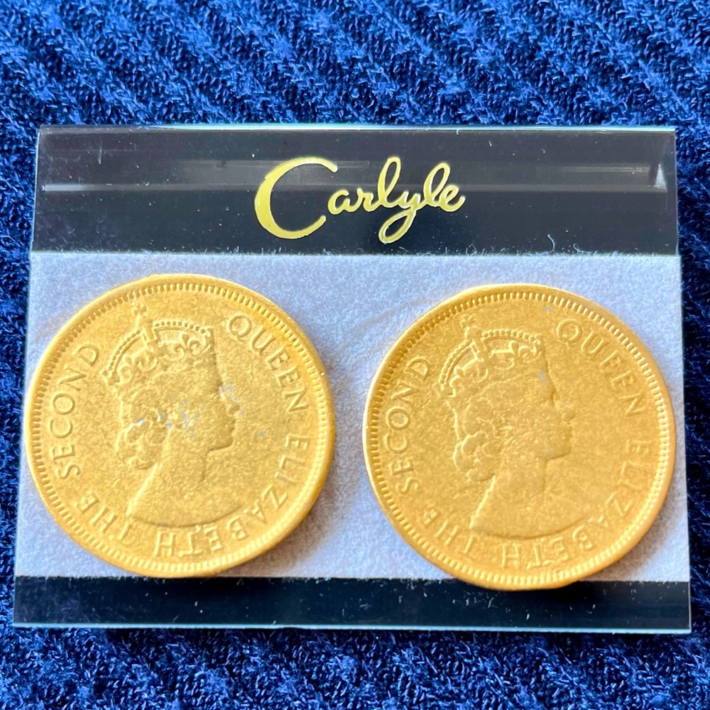 Carlyle Gold Coin Earrings